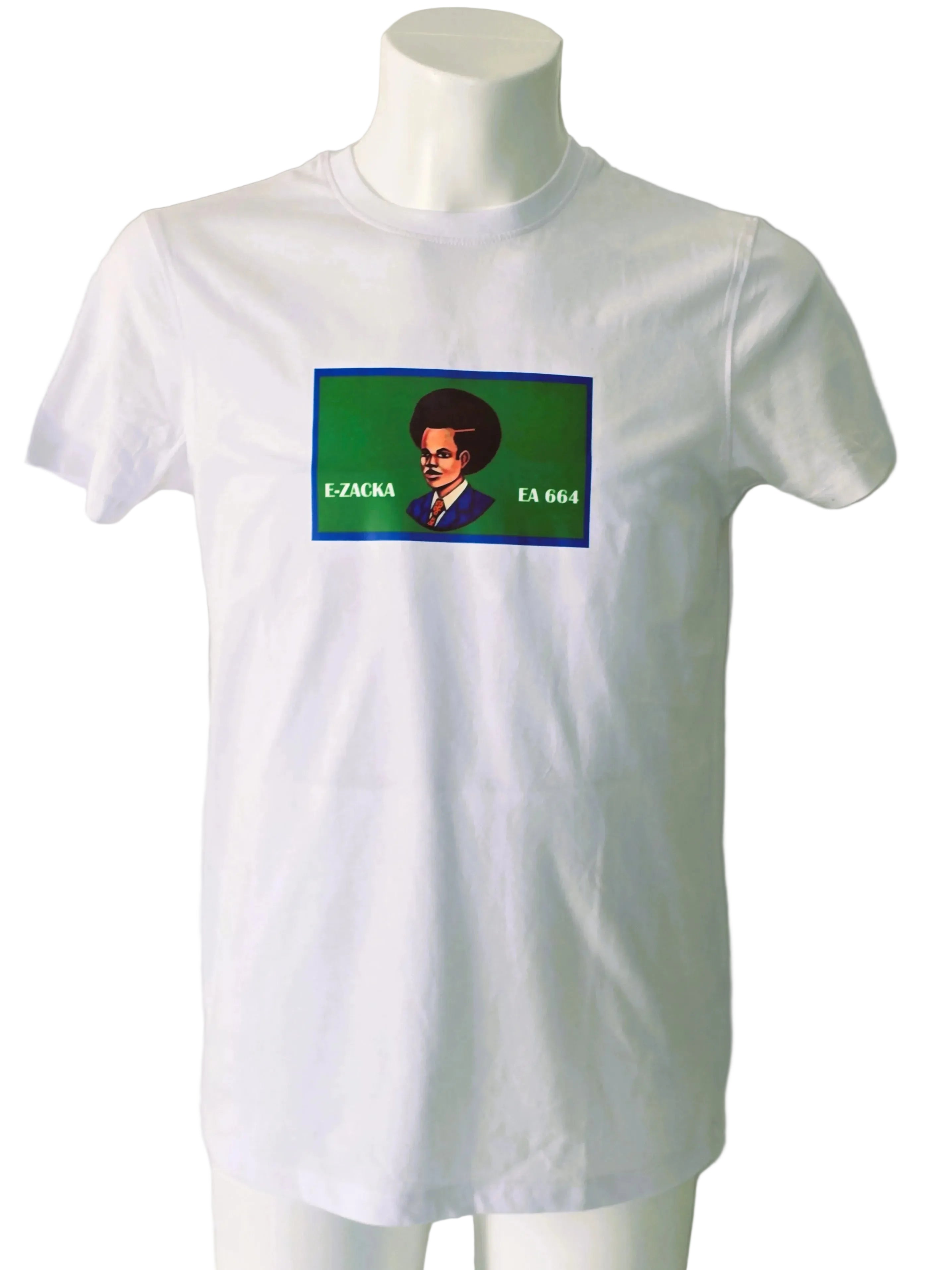 t-shirt blanc logo africain